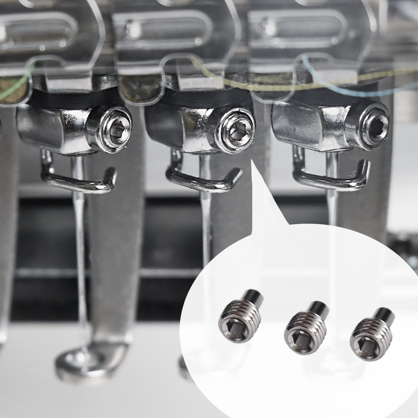 10 small screws for needle clamp ( S-1001/S-1201/S-1501/S-1501Ultra/S-1501Plus/S-1502HC)