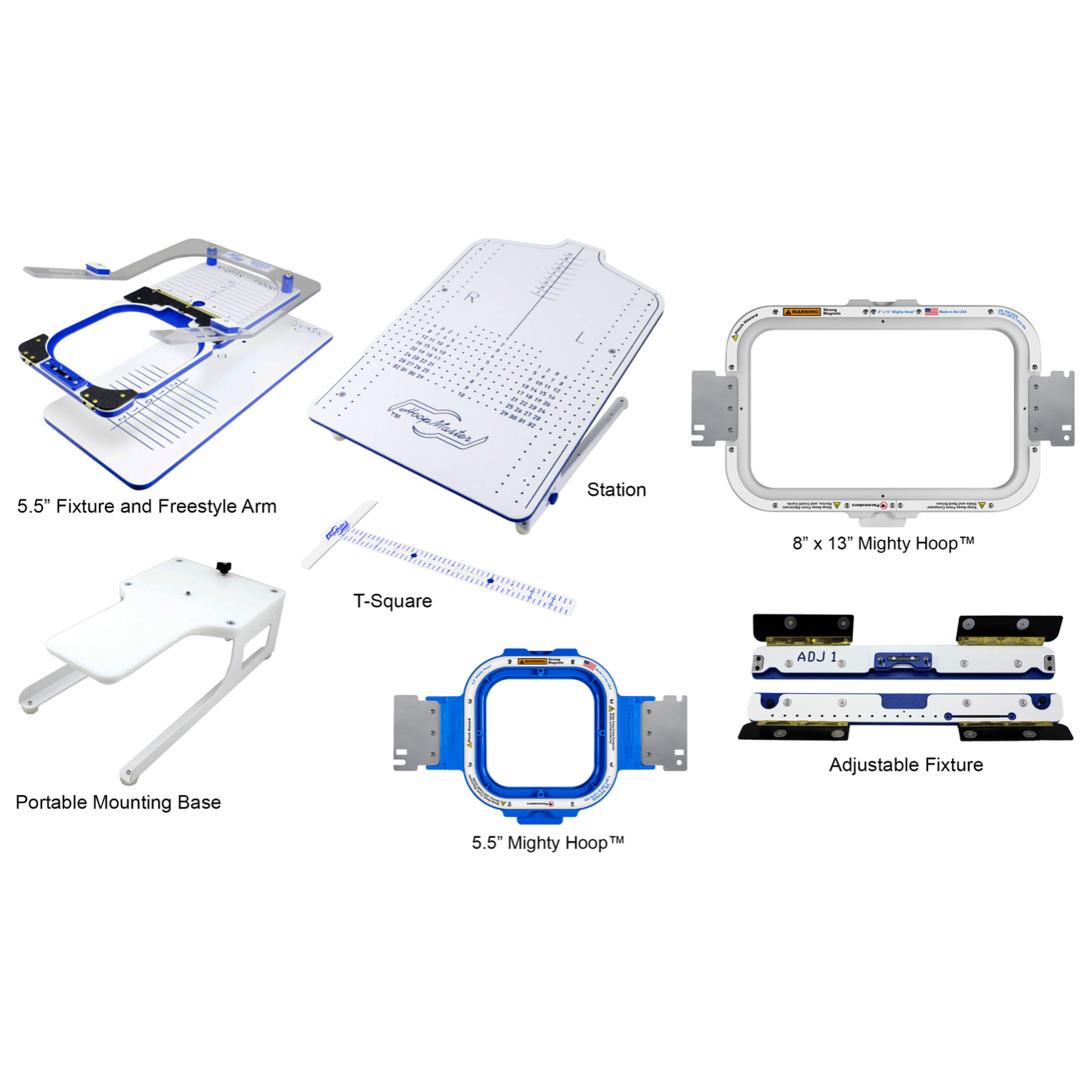 Smartstitch S-1502HC 5.5″ with 8×13” Mighty Hoop Kit