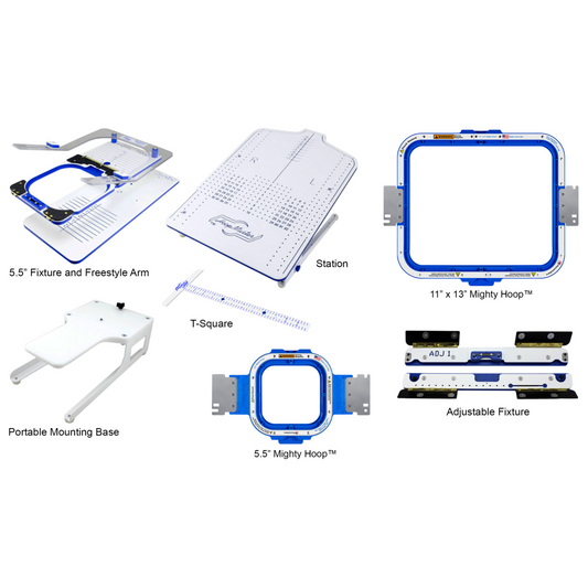 Smartstitch S-1001 5.5″ with 11×13” Mighty Hoop Kit