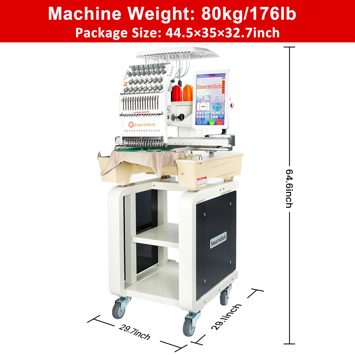 Smartstitch S-1501 Ultra Beast 15 Needle Commercial Embroidery Machine