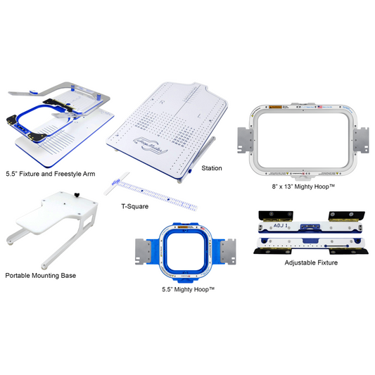 Smartstitch S-1001 5.5″ with 8×13” Mighty Hoop Kit