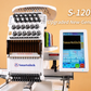 Smartstitch S-1201 Plus Embroidery Machine with 12 Needles, 1200SPM, 10" Screen With Wifi, 16"×12" Large Embroidery Area, Commercial Embroidery Machine for 3D Hats, Flats and More (including embroidery starter kit)